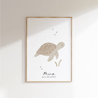 Poster - Schildkröte - A4 oder A3