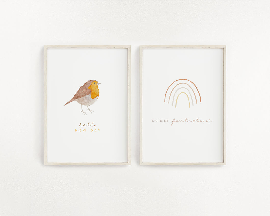 Poster - Rotkehlchen - A4