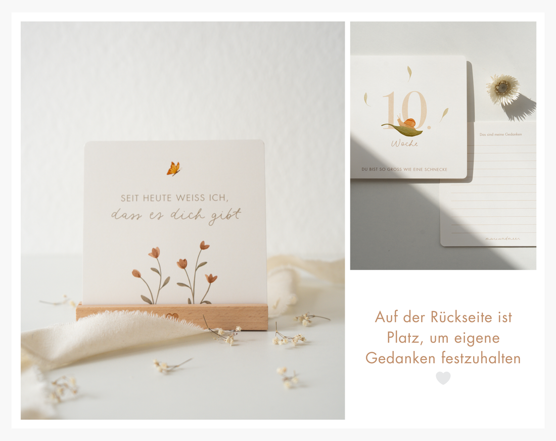 Meilensteinkarten für die Schwangerschaft