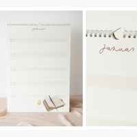 Wandkalender 2026 mit 3 Spalten in A4