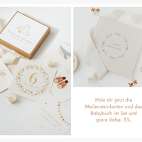 Meilensteinkarten für Babys erstes Jahr