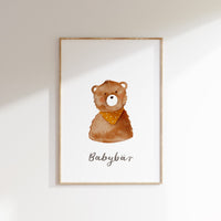 Poster - Babybär - A4 oder A3