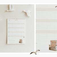 Familienkalender 2026 mit 5 Spalten in A3