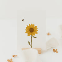 Postkarte Sonnenblume & Biene - A6