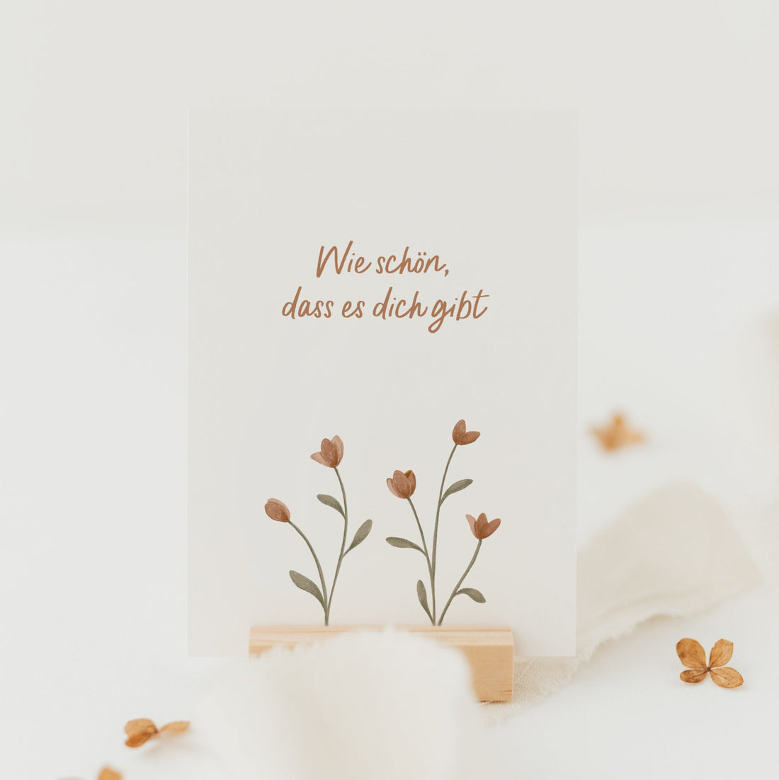 Postkarte Wie schön, dass es dich gibt - A6