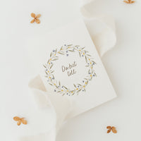 Postkarte Du bist toll - Blumenkranz - A6