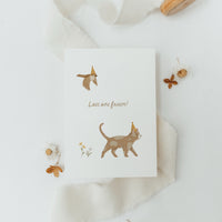 Postkarte Lass uns feiern - Katze & Spatz - A6
