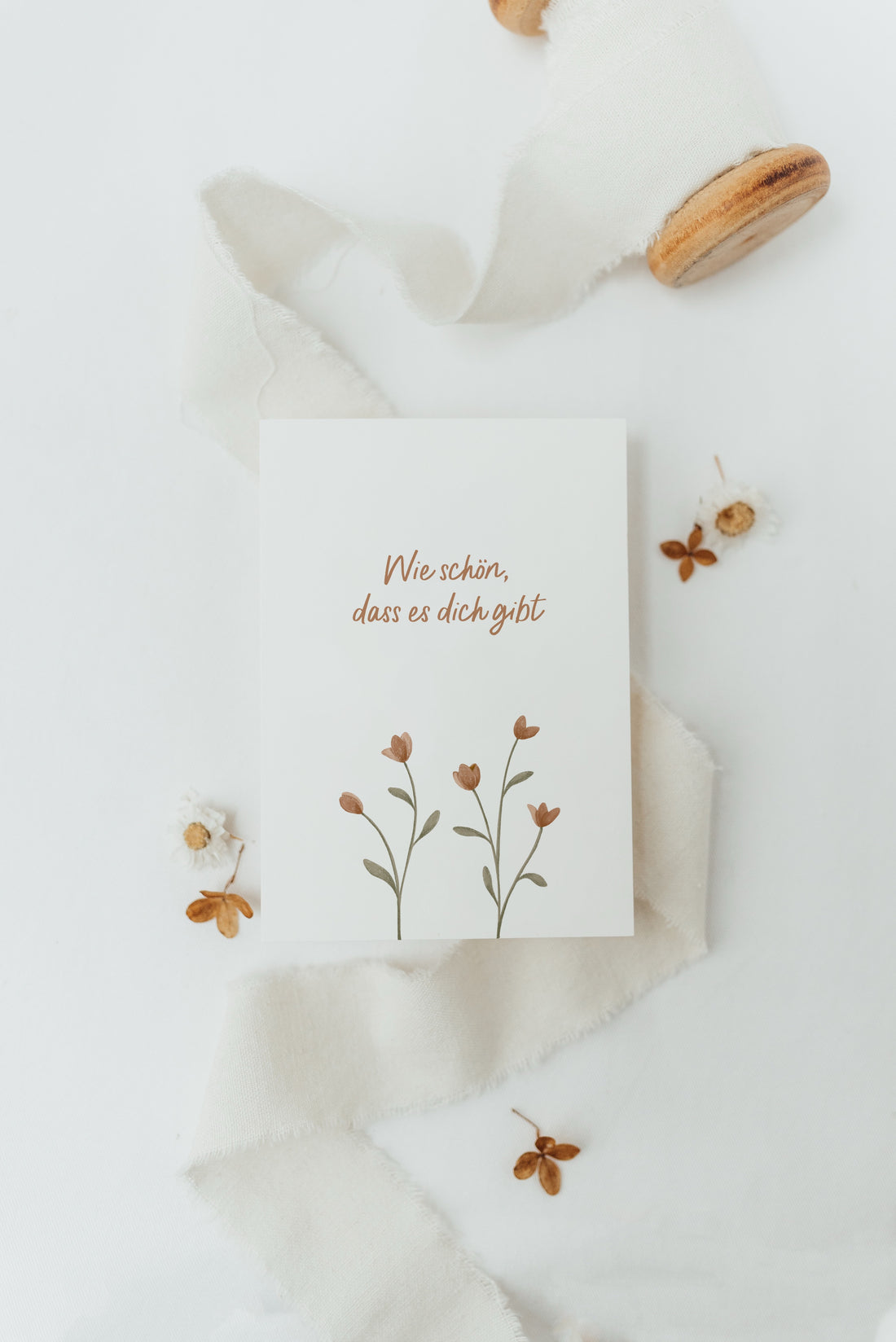 Postkarte Wie schön, dass es dich gibt - A6