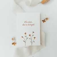 Postkarte Wie schön, dass es dich gibt - A6