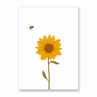 Postkarte Sonnenblume & Biene - A6