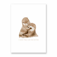 Postkarte I love you like no Otter - A6
