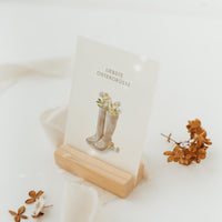 Postkarte Liebste Ostergrüße - Gummistiefel - A6