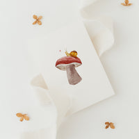 Postkarte Pilz & Schnecke - A6