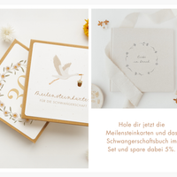 Meilensteinkarten für die Schwangerschaft