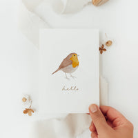 Postkarte Rotkehlchen - A6