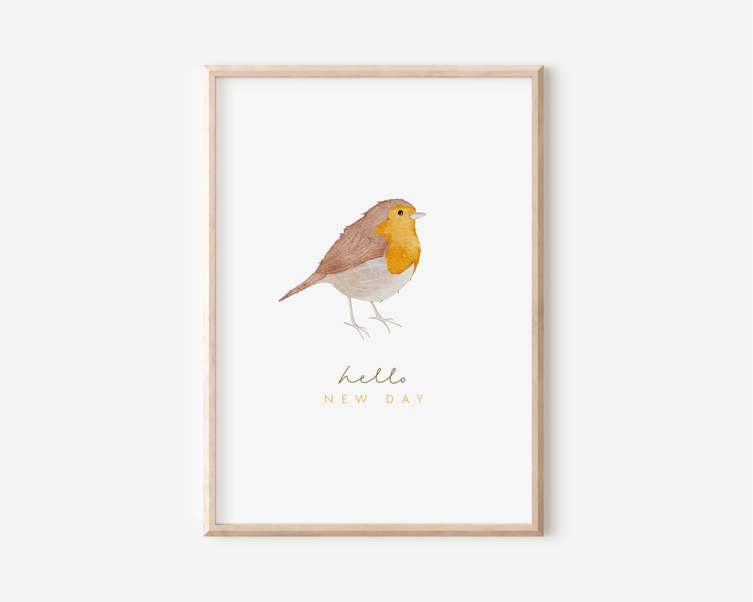 Poster - Rotkehlchen - A4