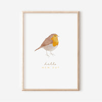Poster - Rotkehlchen - A4