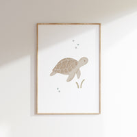 Poster - Schildkröte - A4 oder A3
