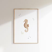 Poster - Seepferdchen - A4 oder A3