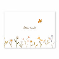Postkarte Alles Liebe - Schmetterling - A6