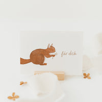 Postkarte für dich - Eichhörnchen - A6