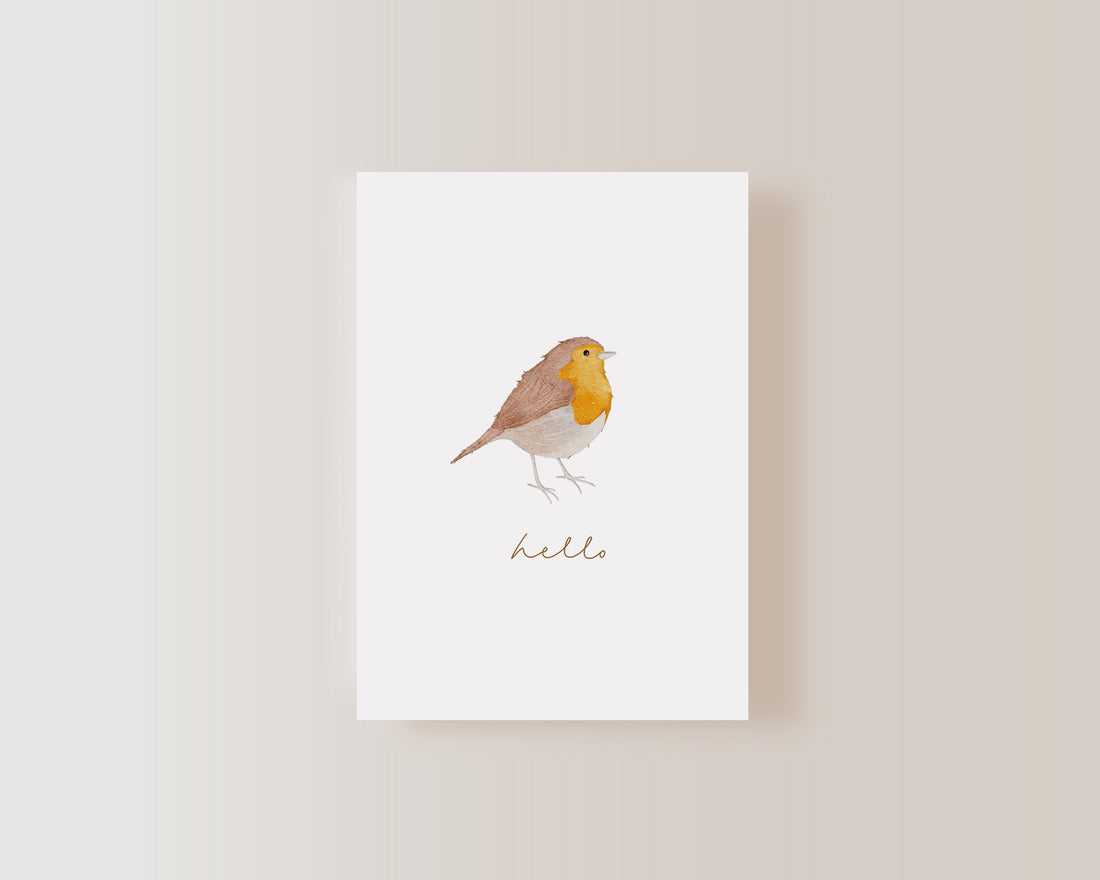 Postkarte Rotkehlchen - A6