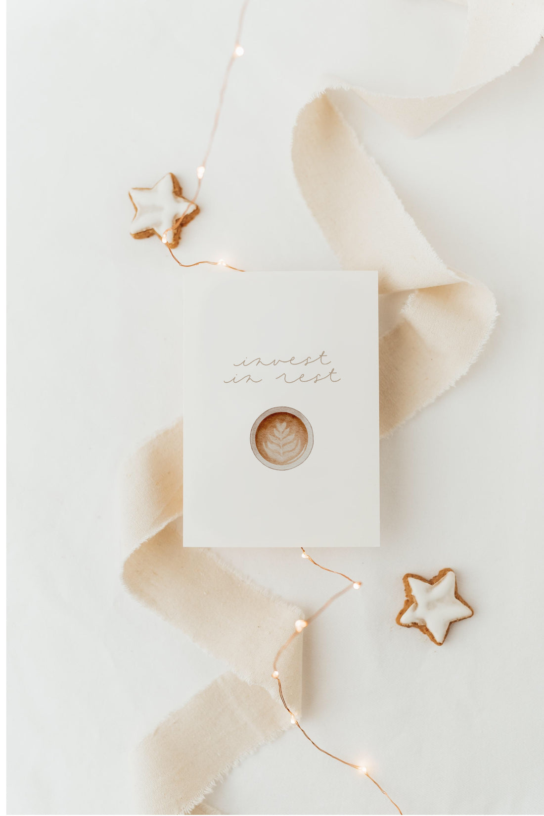 Postkarte invest in rest - A6