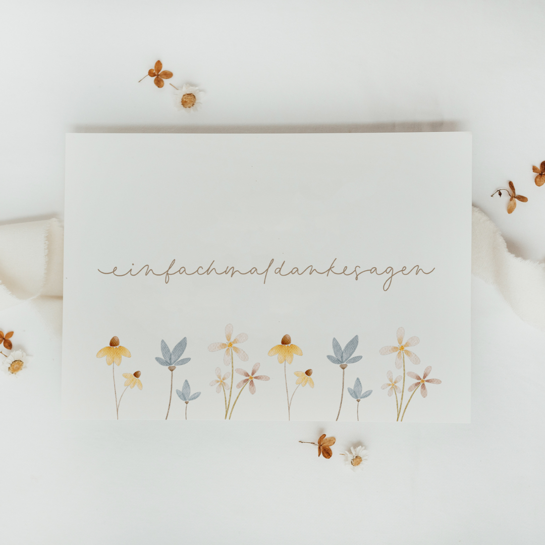 Postkarte einfach mal danke sagen - A6