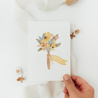 Postkarte Alles Liebe - Blumengruß - A6