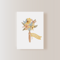 Postkarte Alles Liebe - Blumengruß - A6