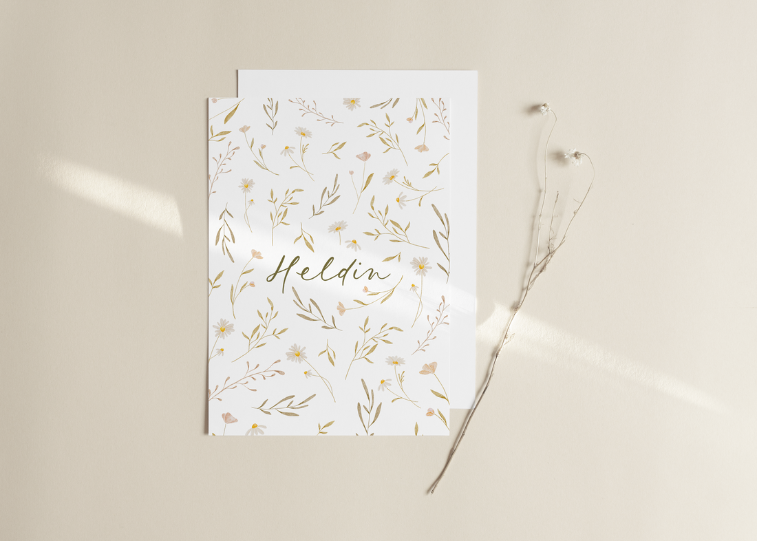 Postkarte Heldin - A6