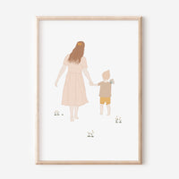 Poster Mama & Kind - A4
