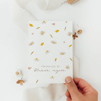 Postkarte Blumen regnen - A6