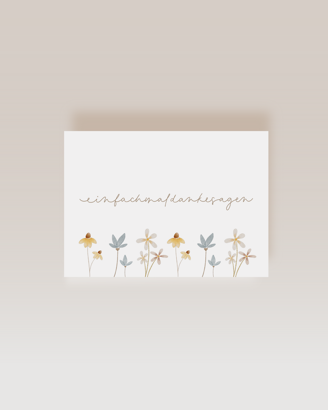 Postkarte einfach mal danke sagen - A6
