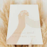Poster - Hand in Hand ein Leben lang - A4