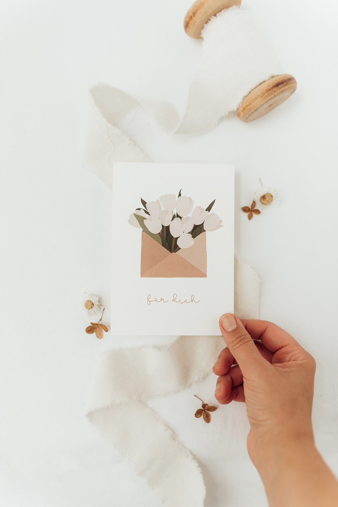 Postkarte für dich - Blumenbrief - A6
