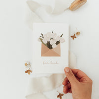 Postkarte für dich - Blumenbrief - A6