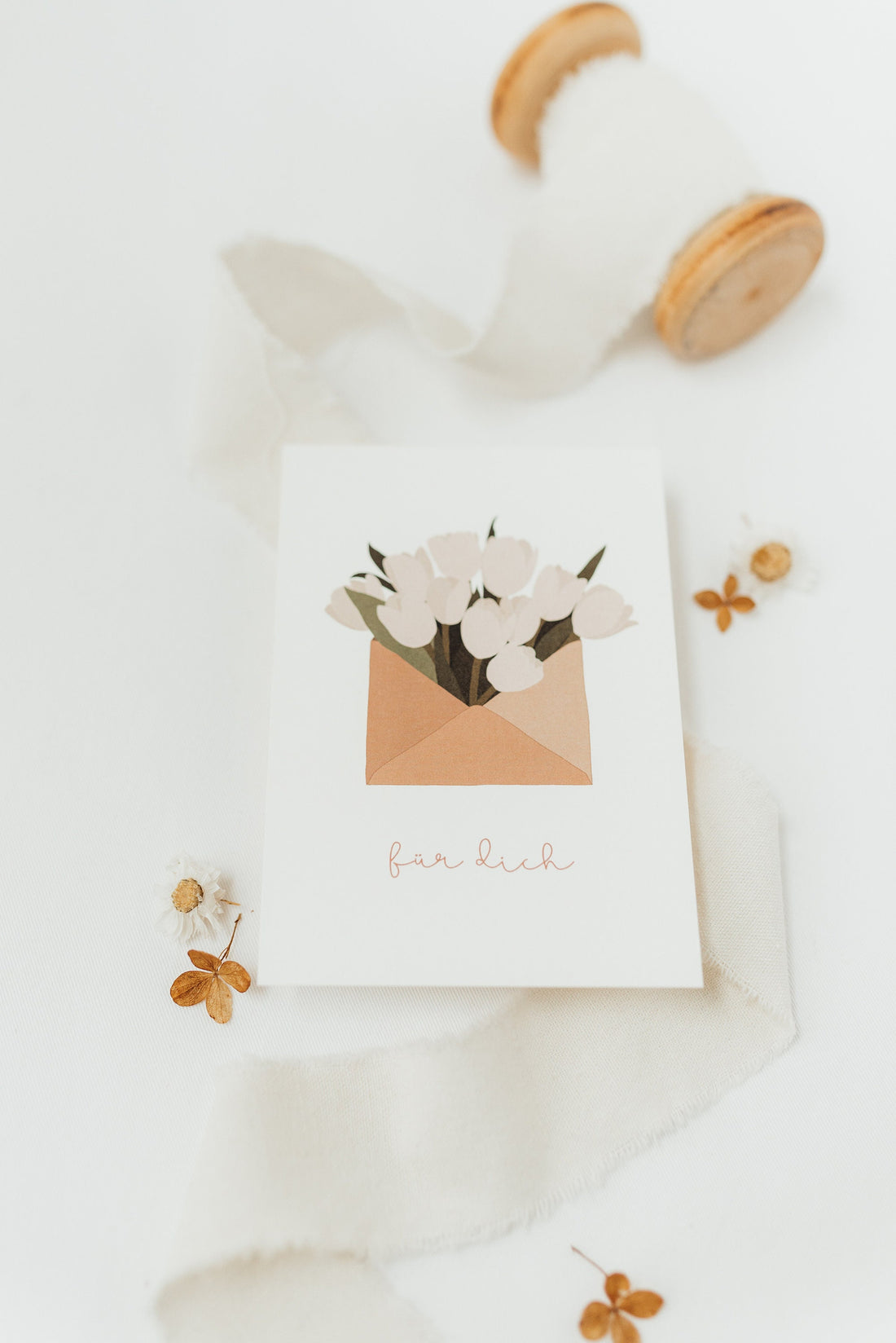 Postkarte für dich - Blumenbrief - A6