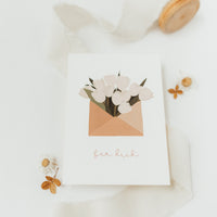 Postkarte für dich - Blumenbrief - A6
