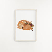 Posterset Waldtiere - Bär, Reh, Fuchs - A4