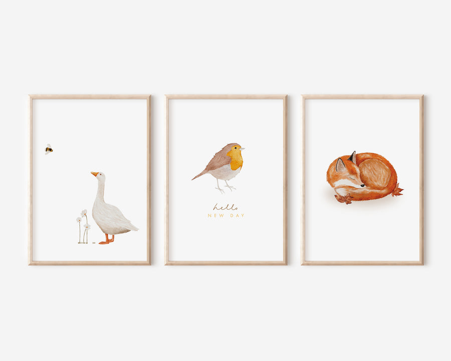 Poster - Gans & Biene - A4