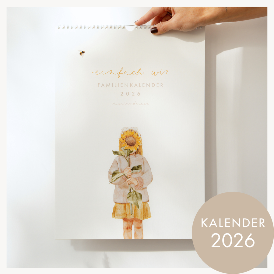 Familienkalender 2026 mit 5 Spalten in A3