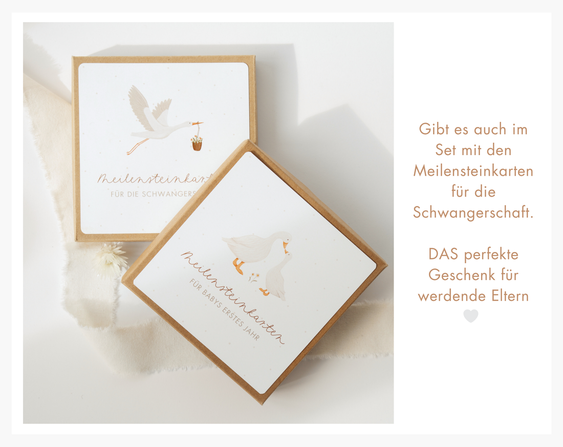 Meilensteinkarten für Babys erstes Jahr