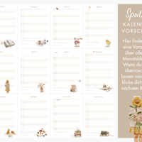 Wandkalender 2026 mit 3 Spalten in A4