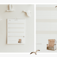 Wandkalender 2026 mit 3 Spalten in A4