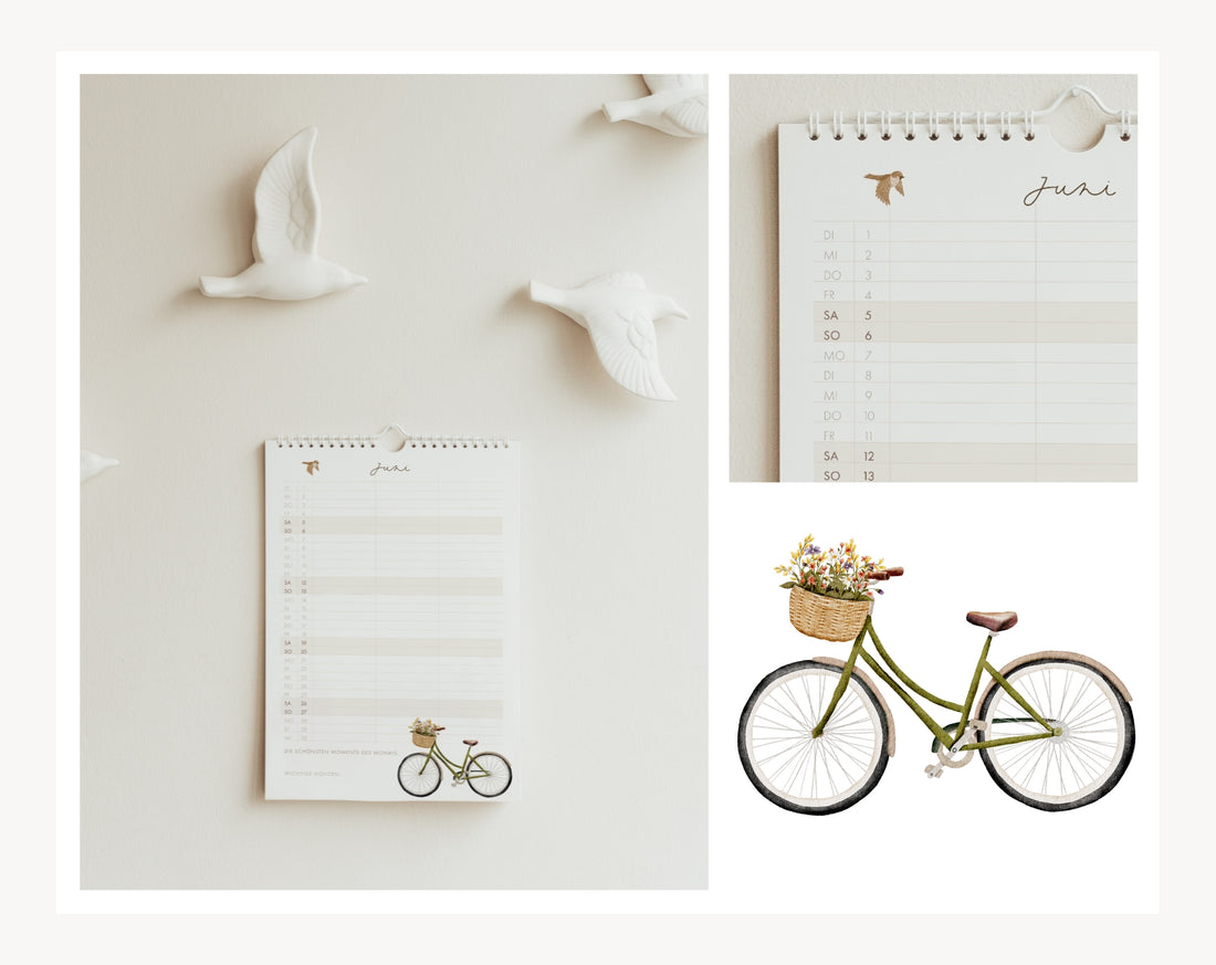 Wandkalender 2027 mit 3 Spalten in A4