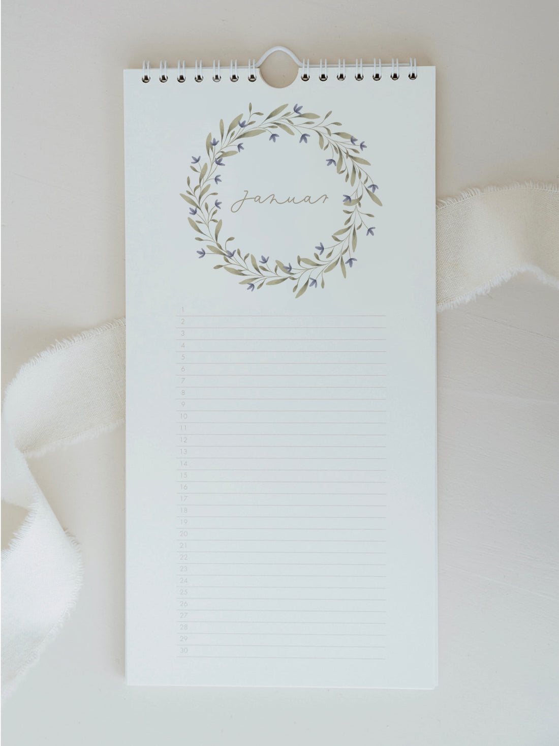 Geburtstagskalender Kränze - immerwährender Kalender