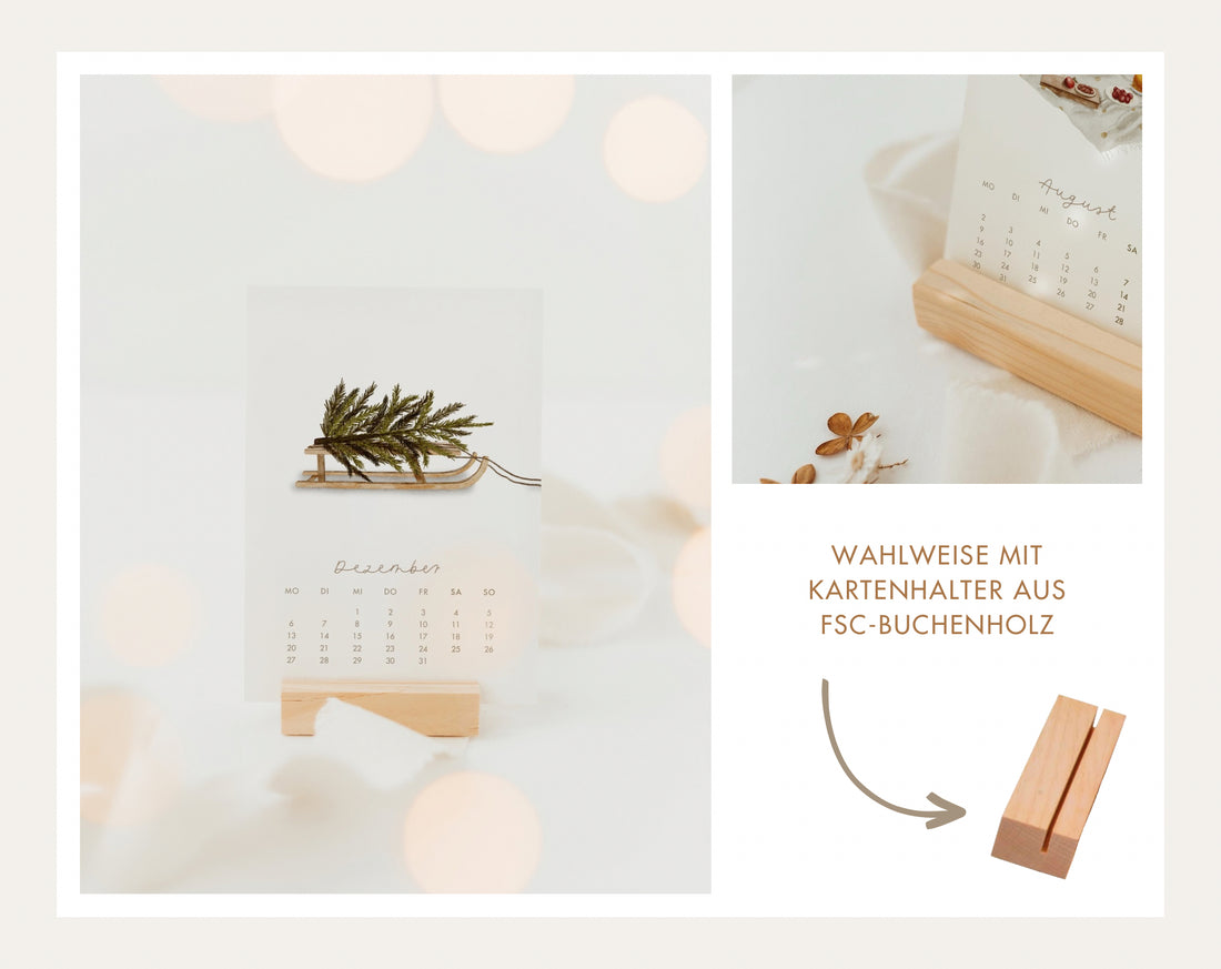 Postkartenkalender 2027 in A6 / Tischkalender 2027 / Kalender zum verschenken