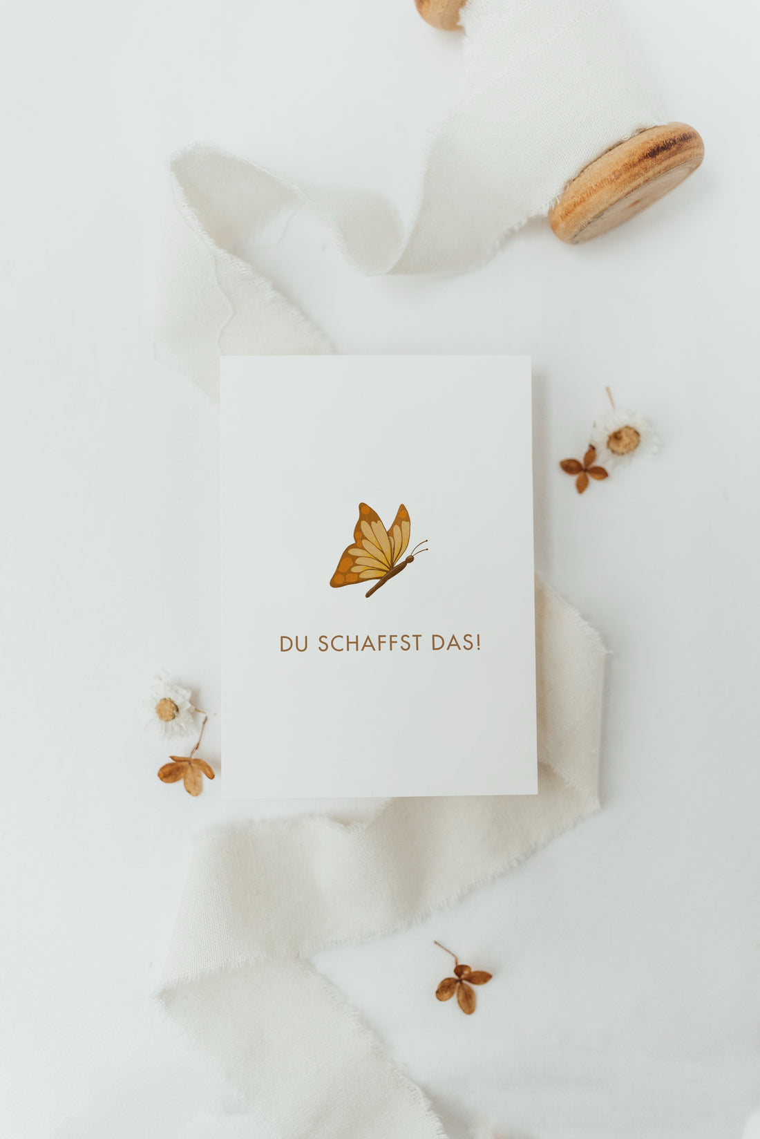 Postkarte du schaffst das - Schmetterling - A6
