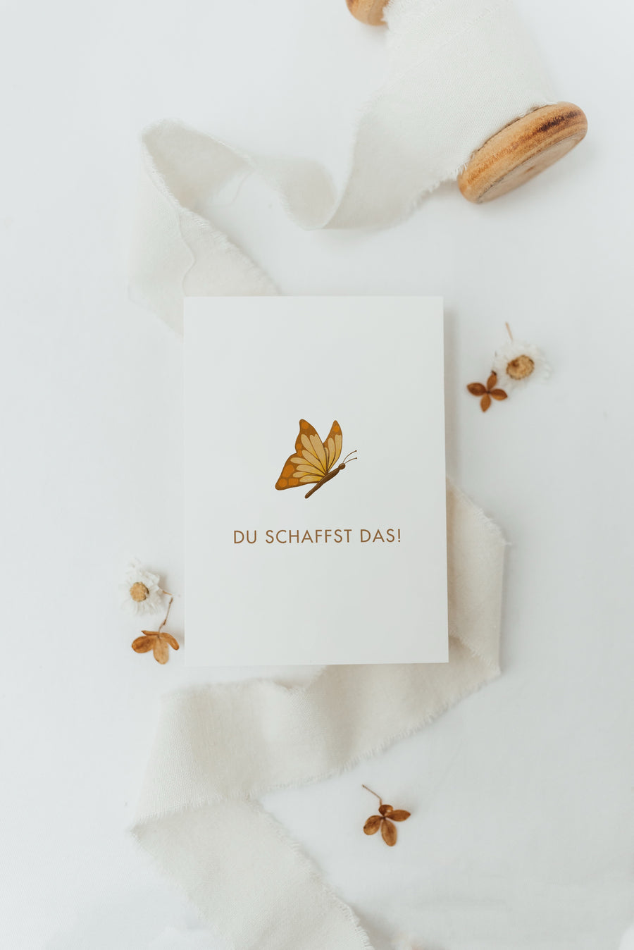 Postkarte du schaffst das - Schmetterling - A6